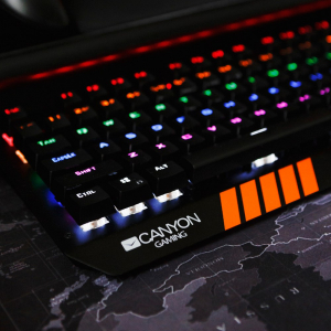 Gaming Keyboard Canyon Hazard, Mechanical, Blue SW, Anti-ghosting,Backlighting, Win Lock