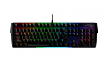 Gaming Keyboard HyperX Alloy MKW100, Mechanical, Aluminum Frame, Wrist rest, Red SW, RGB, USB