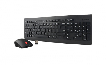 Keyboard & Mouse Lenovo Essential, Thin profile, Spill-resistant, Quiet keys, Durable, Black, USB 