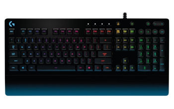 Gaming Keyboard Logitech G213 Prodigy, Mech-Dome, Spill resistance, Media controls, RGB, 1.8m, USB, 