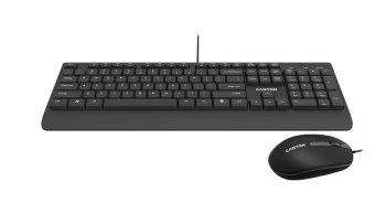 Keyboard & Mouse Canyon SET-14, Slim, 12 multimedia functions, Black