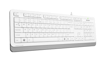 Keyboard A4Tech FK10, Multimedia Hot Keys, Laser Inscribed Keys , Splash Proof, 1.5m, USB, EN/RU/RO,