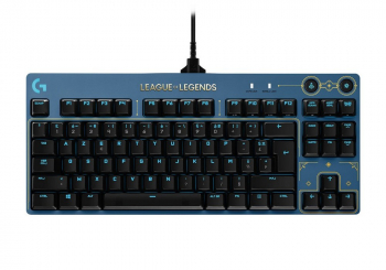 Gaming Keyboard Logitech G PRO LOL, TKL, Mechanical, GX Brown Clicky, RGB, Detachable cable, 12 prog