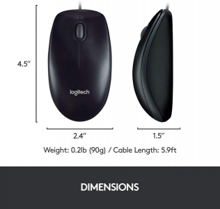 Keyboard & Mouse Logitech MK120, Thin profile, Spill-resistant, Quiet typing, Black, USB 
