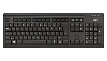 Keyboard Fujitsu KB410 USB Black RU/US