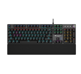 Gaming Keyboard Canyon Nightfall, Mechanical, Black SW, Anti-ghosting, Backlight, Macros, Wrist rest