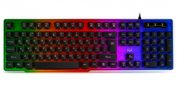 Gaming Keyboard SVEN KB-G8500, 12 Fn keys, Metal plate, Backlight, WinLock, Transparent housing, USB