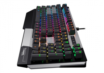 Gaming Keyboard Bloody B865R, Mechanical, Optical switch, RGB, Spill-Resistant, Black/Silver, USB