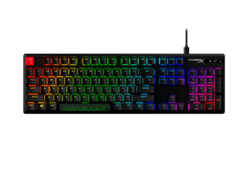 Gaming Keyboard HyperX Alloy Origins PBT, Mechanical, Red SW, PBT Keycaps, RGB, Aluminum Body, USB