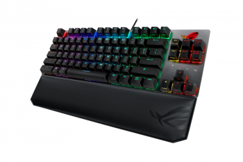Gaming Keyboard Asus ROG Strix Scope TKL, Mechanical, Cherry MX Silent Red, Aluminum, Aura Sync, USB