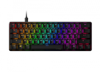 Gaming Keyboard HyperX Alloy Origins 60, Mechanical, TKL, Steel frame, Onboard memory,RGB, Pink, USB