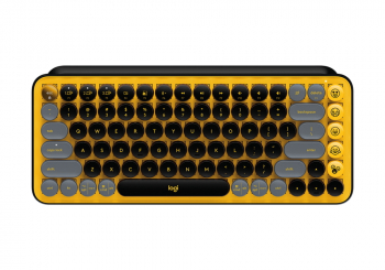 Wireless Keyboard Logitech POP Keys, Mechanical, Compact design, F- keys, Emoji Keys, 2xAAA, 2.4Ghz+