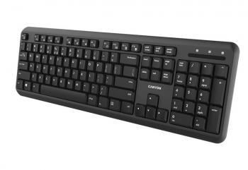 Wireless Keyboard & Mouse Canyon W20, Multimedia, Silent keys, 1xAA/2xAAA, Black