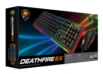 Gaming Keyboard & Mouse Cougar Deathfire EX, 8-Effect Multicolour Backligh, FN Key, Win Lock, USB