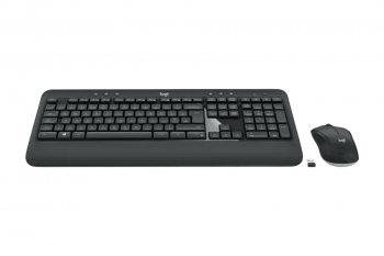 Wireless Keyboard & Mouse Logitech MK540, Spill-resistant, Quiet typing, Palm rest, Media Control, 1