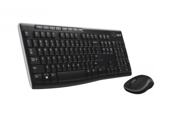 Wireless Keyboard & Mouse Logitech MK270, Media keys, Spill-resistant, 1000dpi, 3 buttons, 2xAAA/1xA