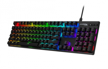 Gaming Keyboard HyperX Alloy Origins, Mechanical, Steel frame, Onboard memory, MX Red, RGB, USB