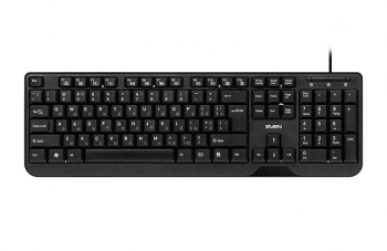 Keyboard & Mouse SVEN KB-S330C, Fullsize layout, Splash proof, Fn key, Black, USB