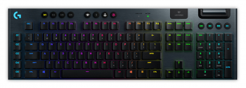 Gaming Wireless Keyboard Logitech G915, Mechanical, Ultra thin, GL Tactile, Aluminum, Media Controls