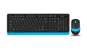 Wireless Keyboard & Mouse A4Tech FG1010, 12 Fn Keys, Laser Engraving, Splash Proof, 1200-2000dpi, 4 