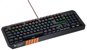 Gaming Keyboard Canyon Hazard, Mechanical, Blue SW, Anti-ghosting,Backlighting, Win Lock