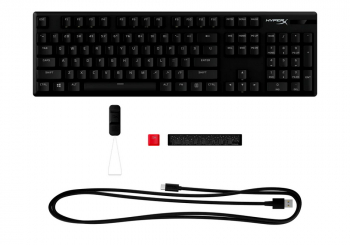 Gaming Keyboard HyperX Alloy Origins PBT, Mechanical, Red SW, PBT Keycaps, RGB, Aluminum Body, USB