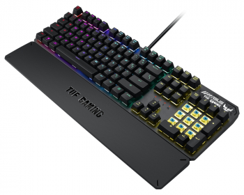 Gaming Keyboard Asus TUF Gaming K3, Mechanical,Aluminum fram, RGB, NKRO, USB passthrough, Wrist Rest