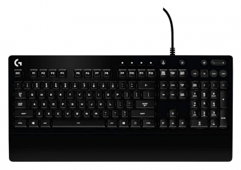 Gaming Keyboard Logitech G213 Prodigy, Mech-Dome, Spill resistance, Media controls, RGB, 1.8m, USB, 