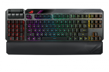 Gaming Wireless Keyboard Asus ROG Claymore II, Mechanical, Red Optical SW, Macro Keys, USB passthrou