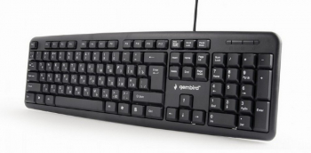 Keyboard Gembird KB-U-103-RU, Standard, Full size, Silent, Black, USB