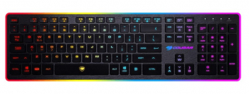 Gaming Keyboard Cougar Vantar, Scissor Switches, Silent, 8-Effect Multicolour Backlight, FN Key, USB