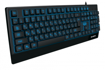 Gaming Keyboard SVEN KB-G8300, 3 colors backlight, WinLock, 12 Fn keys, Black, USB
