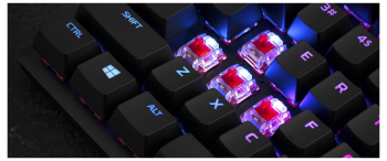 Gaming Keyboard HyperX Alloy Origins Core, Mechanical, TKL, Steel frame, MX Red, RGB, USB