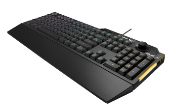 Gaming Keyboard Asus TUF Gaming K1, Mech-Brane, Volume knob, Spill-resistance, RGB, 19-KRO, USB