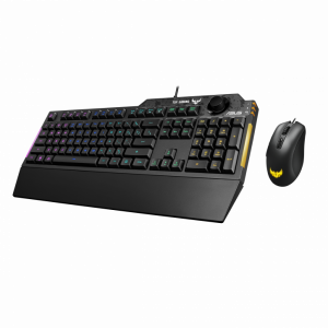 Gaming Keyboard & Mouse Asus TUF K1/M3, Mech-Brane, Spill-resistance, RGB, Wrist rest, Macro, USB