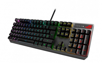 Gaming Keyboard Asus Strix Scope RX, Optical, for FPS, Aura Sync RGB, IP56, USB 2.0 passthrough, USB