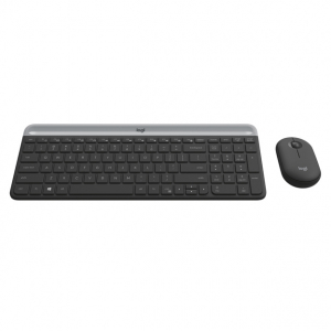 Wireless Keyboard & Mouse Logitech MK470, Compact, Ultra-thin, Scissor keys, Quiet typing, 1000dpi, 