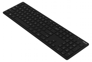 Wireless Keyboard & Mouse Asus W5000, Ultra-thin, Metal-like finish, Silent, 1xAA/2xAAA, Black