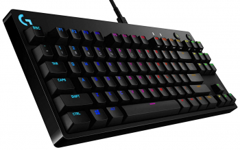 Gaming Keyboard Logitech G PRO, TKL, Mechanical, GX Blue Clicky, RGB, Detachable cable, 12 programma