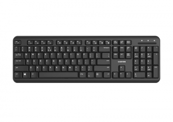 Wireless Keyboard Canyon W20, Multimedia, Fn Keys, Silent keys, Low-force key switches, 2xAAA, Black