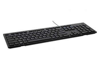 Keyboard Dell KB216, Multimedia, Fn Keys, Quiet keys, Spill resistant, Black, Russian, USB