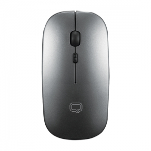 Wireless Keyboard & Mouse Qumo Paragon, Ultra-thin, Compact, Fn key, Rechargeable, 2.4 Ghz, Silver