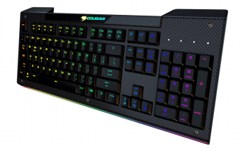 Gaming Keyboard Cougar Aurora S, Carbonlike Surface, 8-Effect Multicolour Backlight, EN, USB