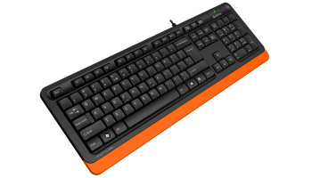 Keyboard A4Tech FK10, Multimedia Hot Keys, Laser Inscribed Keys , Splash Proof, 1.5m, USB, EN/RU/RO,