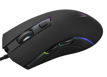 Gaming Keyboard & Mouse Qumo Pandemonium, Compact, Fn key, RGB, AntiGhosting, Black, USB