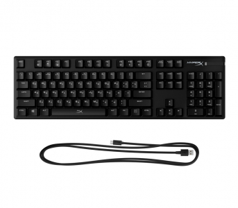Gaming Keyboard HyperX Alloy Origins, Mechanical, Steel frame, Onboard memory, MX Blue, RGB, USB
