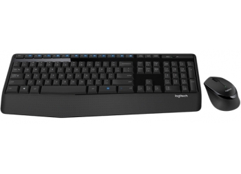 Wireless Keyboard & Mouse Logitech MK345, Media keys, Spill-resist, Palm rest, 1000dpi, 3 buttons, 2