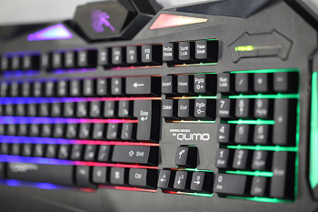 Gaming Keyboard Qumo Spirit, 12 Fn keys, 19-KRO, Wrist rest, Backlight, Black, USB