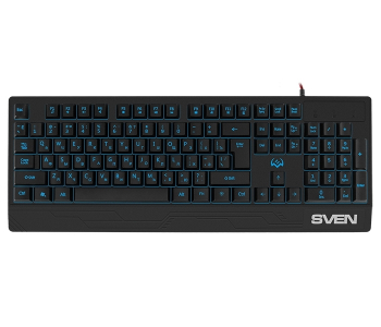 Gaming Keyboard SVEN KB-G8300, 3 colors backlight, WinLock, 12 Fn keys, Black, USB
