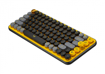 Wireless Keyboard Logitech POP Keys, Mechanical, Compact design, F- keys, Emoji Keys, 2xAAA, 2.4Ghz+